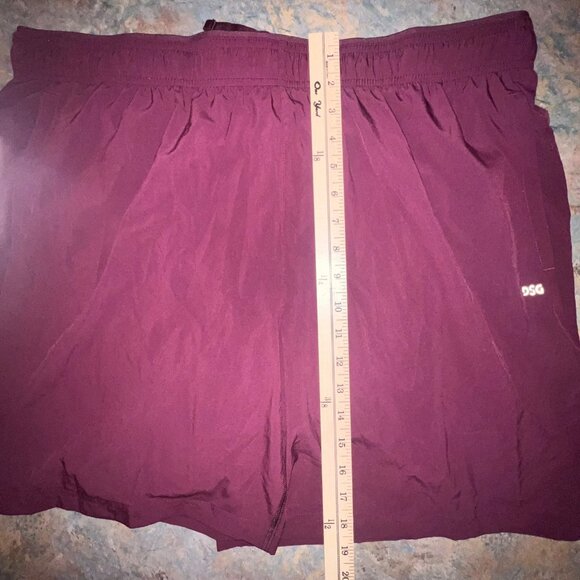 DSG Men's‎ 7" Stride Run Shorts, Burgundy, 2XL - Picture 3 of 8
